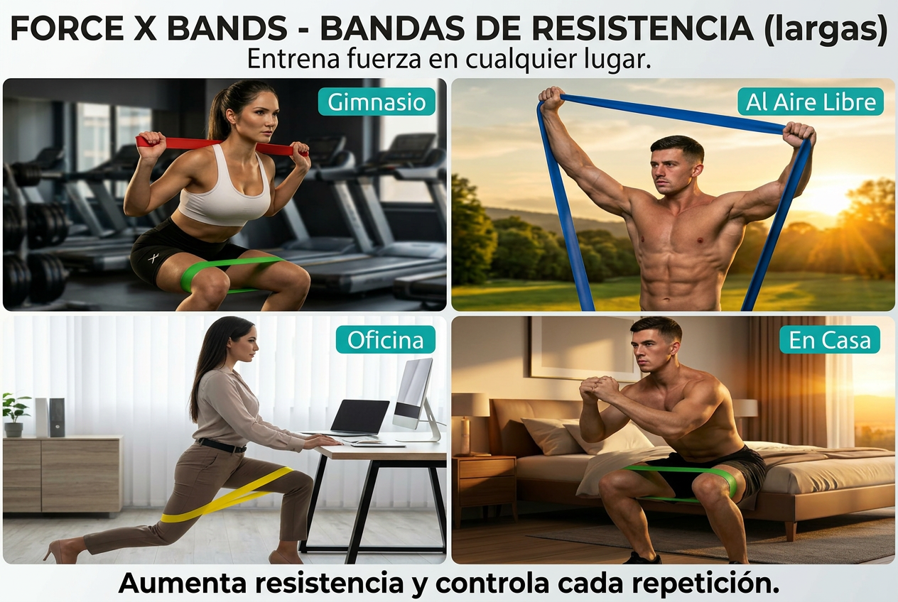 FORCE X BANDS - BANDAS DE RESISTENCIA (largas)
